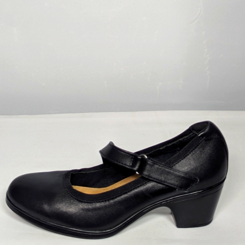 NEW Clarks Womens Leather Emily 2 Mabel Pump Sz 10 black